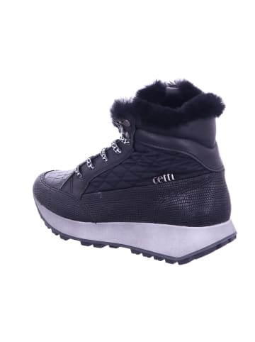 Cetti Schnürstiefelette in schwarz