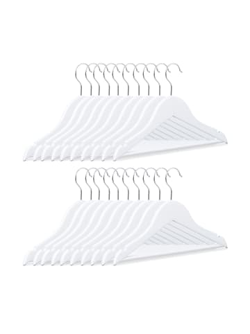 relaxdays 100x Kinderkleiderbügel in Weiß