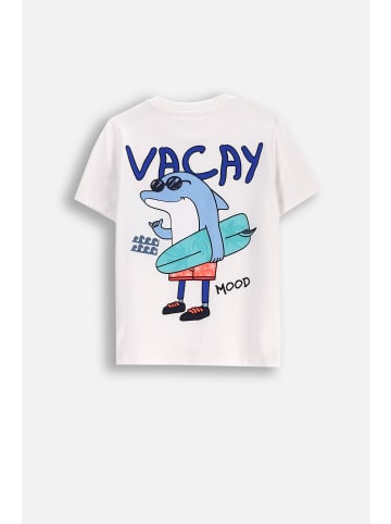 Coccodrillo T-Shirt mit kurzem Ärmel in ecru