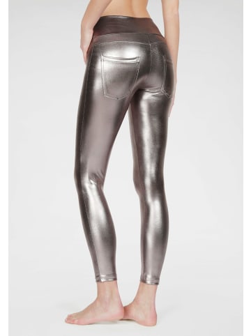 LASCANA Leggings in silberfarben