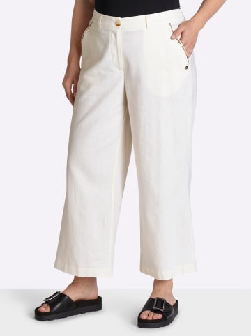 sheego Leinenhose in ecru