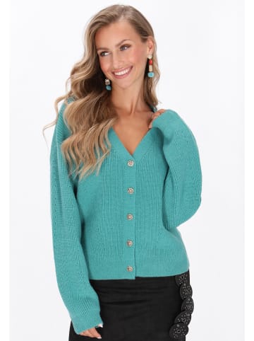 IZIA Cardigan in turquoise