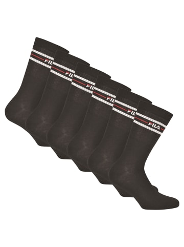 Fila Socken 6er Pack in Schwarz