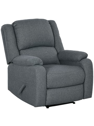 HOMCOM Relaxsessel-87L x 96B x 98H cm-Dunkelgrau