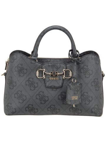 Guess Handtasche Janie Logo Girlfriend Satchel in Coal Logo