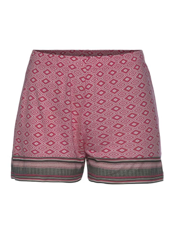 VIVANCE DREAMS Schlafshorts in pink gemustert