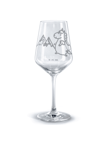 Mr. & Mrs. Panda Bordeauxglas Einhorn Bergsteiger ohne Spruch in Transparent