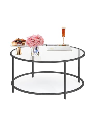VASAGLE Couchtisch Baris in Schwarz - (B)84 x (H)45.5 x (T)84 cm