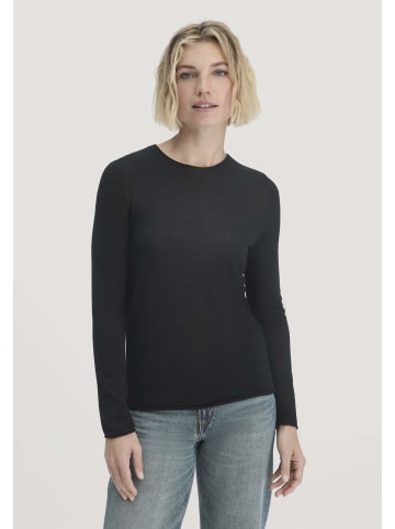 Hessnatur Strick Pullover in schwarz