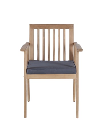 home24 Gartenessgruppe FYLKE 5-teilig in Grau / Braun