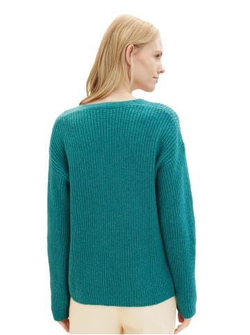 Tom Tailor Pullover KNIT V-NECK in Grün