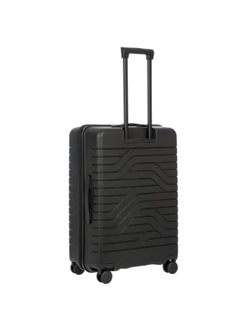 BRIC`s BY Ulisse - 4-Rollen-Trolley 71 cm erw. (grey blue) in schwarz