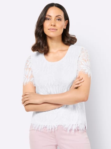 creation L Spitzenshirt in ecru