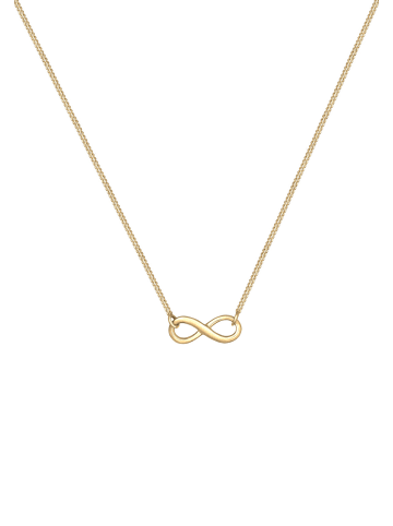 Elli Halskette 925 Sterling Silber Infinity in Gold