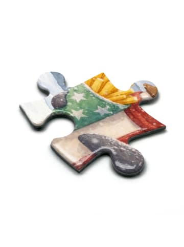 Mr. & Mrs. Panda Puzzle Pinguin Winter Pommes Design ohne Spruch in Weiß