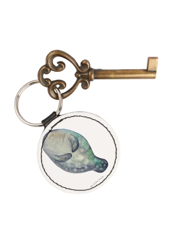 Mr. & Mrs. Panda Anhänger Seekuh Happy ohne Spruch in Weiß