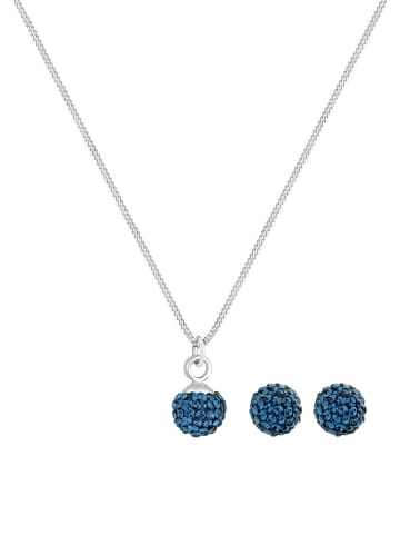 Elli Schmuckset 925 Sterling Silber in Blau