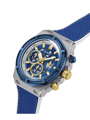 Guess Quarzuhr GW0713G1 in Silber-Blau