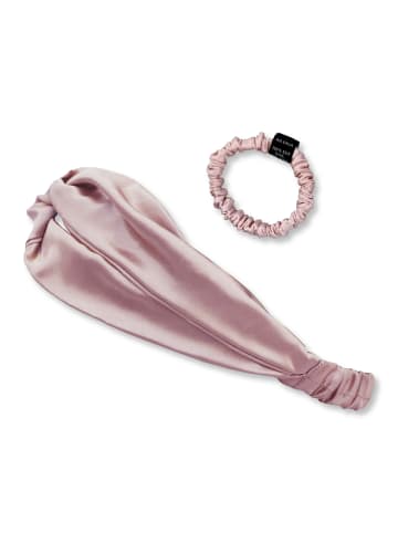 Ailoria SOYEUX & DOUX Set Headband und Scrunchie S aus Seide in pink
