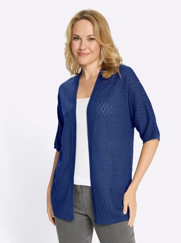 Sieh an! Strickjacke in royalblau