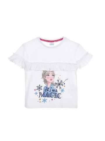 Disney Frozen T-Shirt Sommer in Weiß