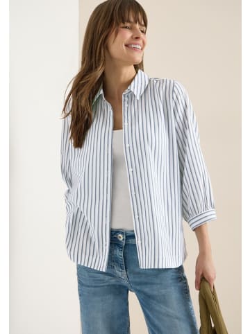Cecil Bluse in Seersucker Qualität in Blau