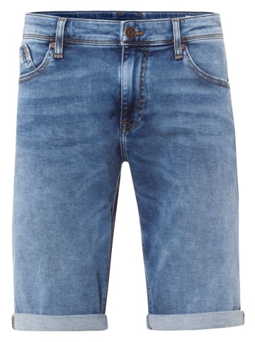 Cross Jeans Short LEOM regular/straight in Grau