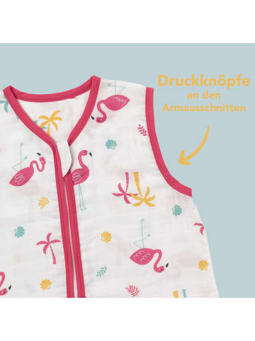 Schlummersack Musselin Babyschlafsack, 0.5 TOG in Pink