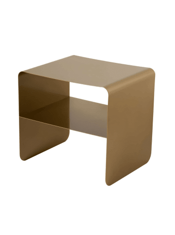 CALICOSY Beistelltisch SLOAN in Golden - (W) 45  x (H) 56  x (L) 52  cm