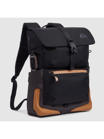 Piquadro Corner 2.0 Rucksack 43 cm Laptopfach in black grey