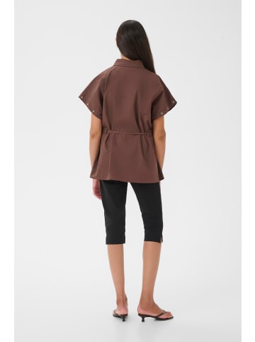 Karen By Simonsen Kurzarmhemd KBVicky Oversize fit in Chocolate Martini