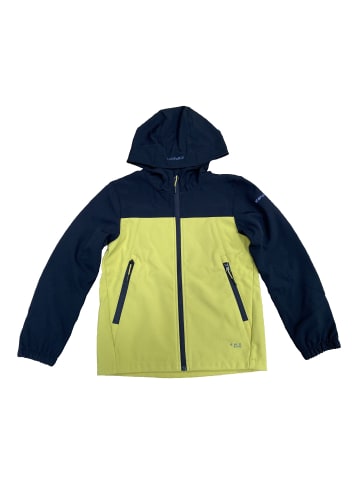 Icepeak Softshelljacke mit Kapuze Konan Jr in Schwarz-Lime