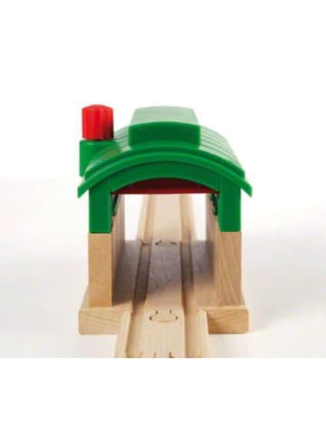 Brio Aktionsspiel BRIO World - Lokschuppen mit Rolltor Ab 3 Jahre in bunt