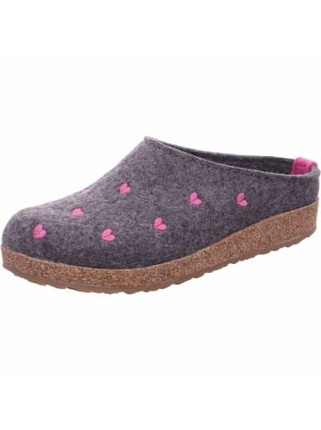HAFLINGER SHOES "Grizzly Cuoricini" in anthrazit