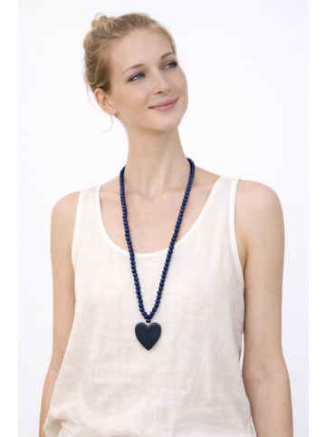 collezione alessandro Lange Kette " Dayita " in blau