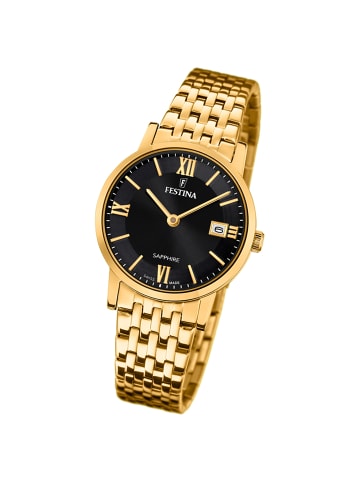 Festina Analog-Armbanduhr Festina Swiss Made gold klein (ca. 29mm)