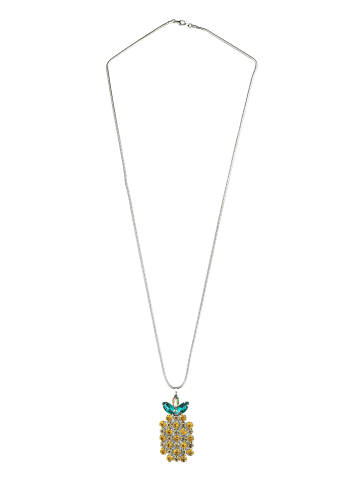 collezione alessandro Lange Kette " Ananas " in gelb