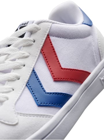 Hummel Schnürsenkel Sneaker Stadil Light Erwachsene in WHITE/BLUE/RED