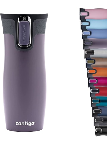 contigo Thermobecher West Loop Edelstahl Isolierbecher Reisebecher 470 ml Fb. Dark Plum