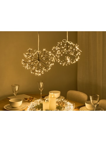 Beliani 2er-Set LED Deko RACKSTA in Schwarz