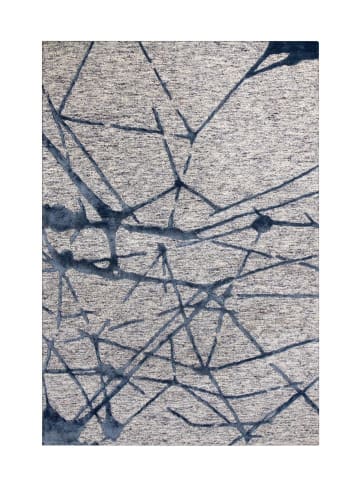 Arte Espina Kurzflor Teppich Damast 200 in grau - blau - rechteckig