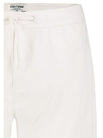 Eight2Nine Lässige Shorts Elastischer Bund Seitentaschen in Weiß-3