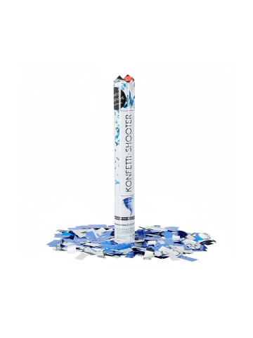 relaxdays 10 x Party Popper in Blau - 40 cm