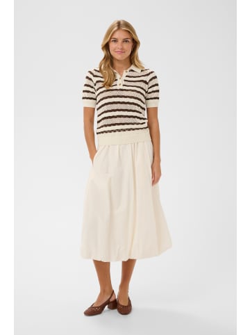 SAINT TROPEZ Strickpullover RosettaSZ Gerade Passform in Fondue Fudge