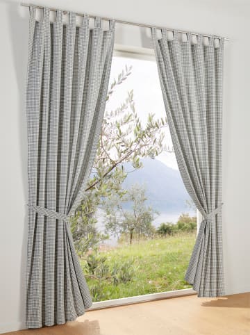 Heine Dekoschal in grau-offwhite