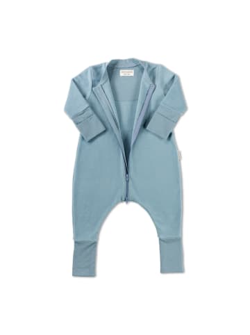 Hofbrucker Baby Schlafsack mit Füßen MILO in Taubenblau