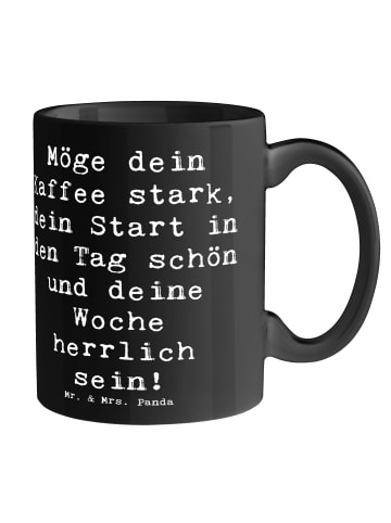 Mr. & Mrs. Panda Trinkbecher Spruch Selbstzweifel Überwinden mit... in Schwarz