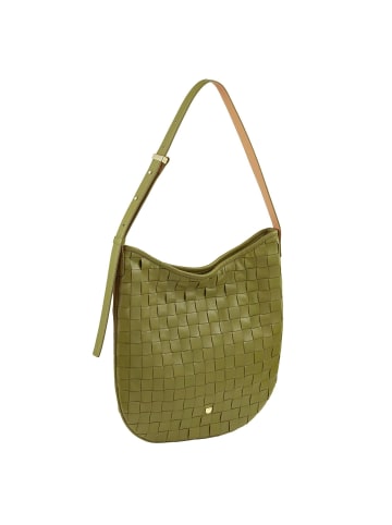 DuDu Sylvie Schultertasche Leder 36.5 cm in olive