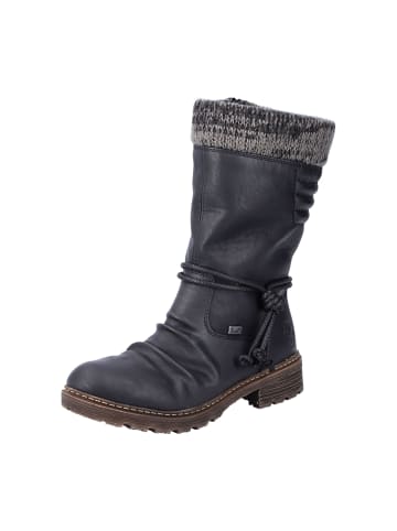 rieker Komfort Stiefeletten in Schwarz
