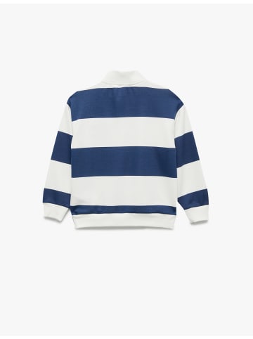 KOTON SWEATSHIRTS in Ekru Gestreift